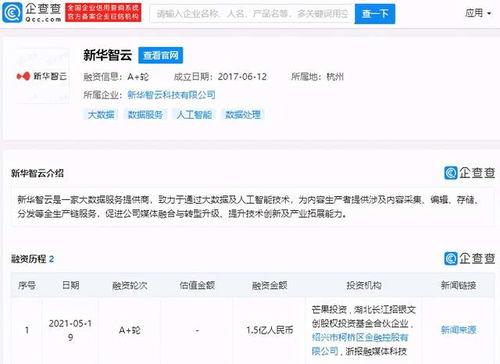 芒果超媒战略投资新华智云，携手阿里巴巴布局大数据服务新生态